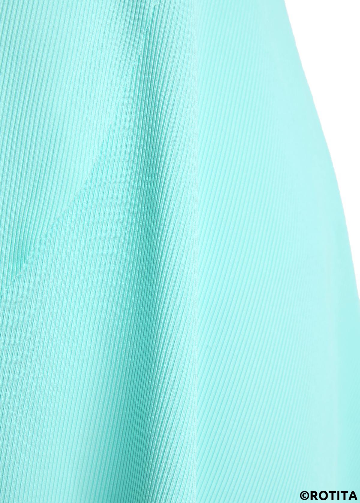 Mint Green swimwear,Plain Color swimwear,ROTITA Square Neck Jacquard Mint Green One Piece Swimdress
