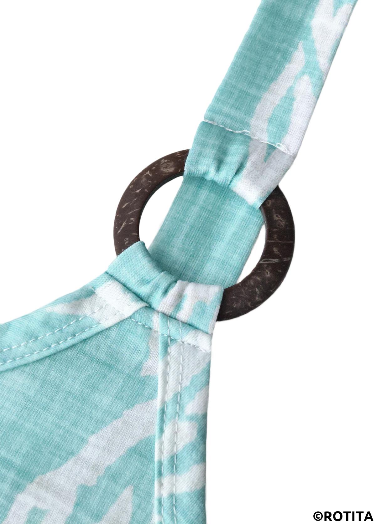 Mint Green plus size,Animal Print plus size,ROTITA Plus Size Circular Ring Mint Green A Line Dress