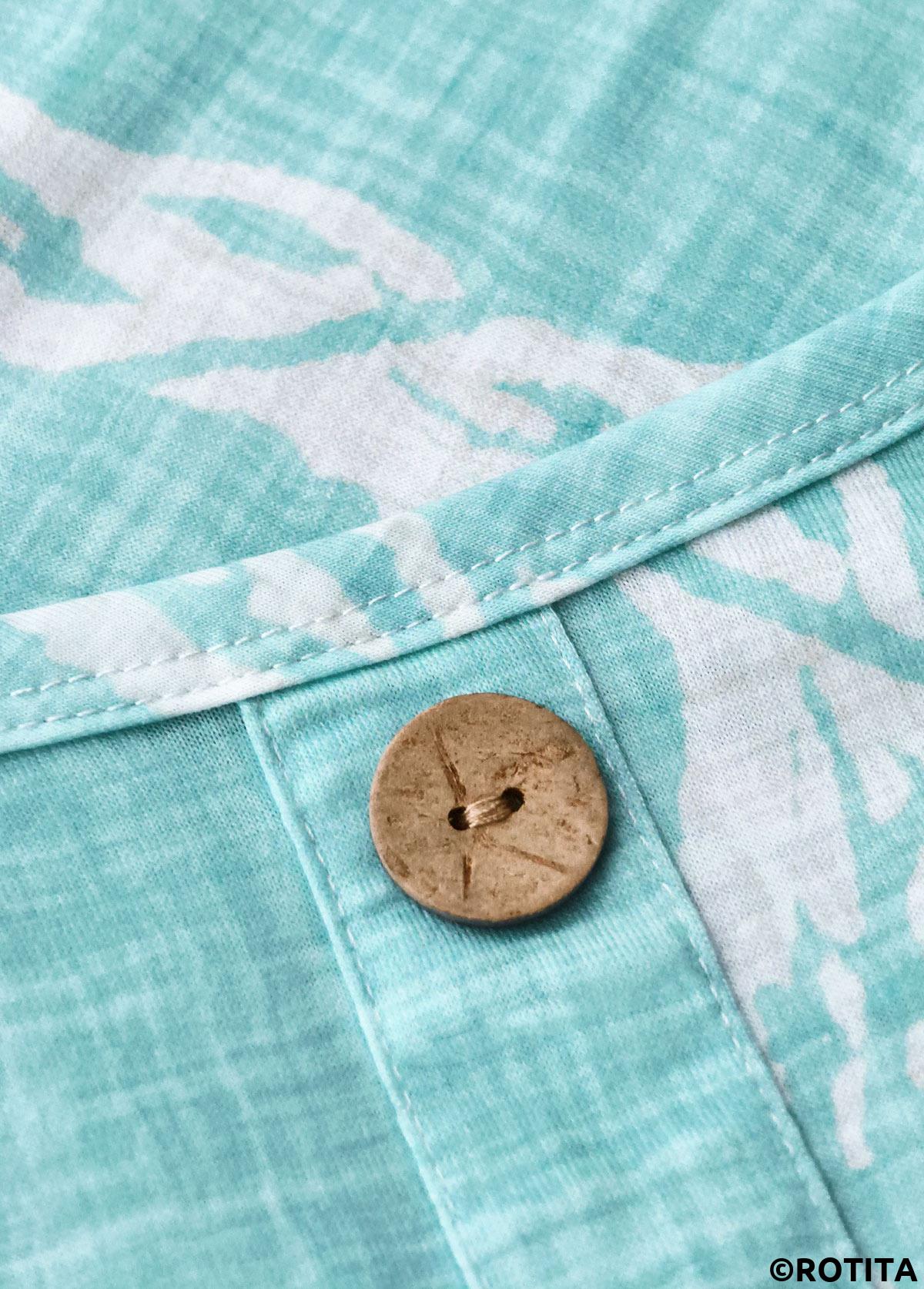 Mint Green plus size,Animal Print plus size,ROTITA Plus Size Circular Ring Mint Green A Line Dress