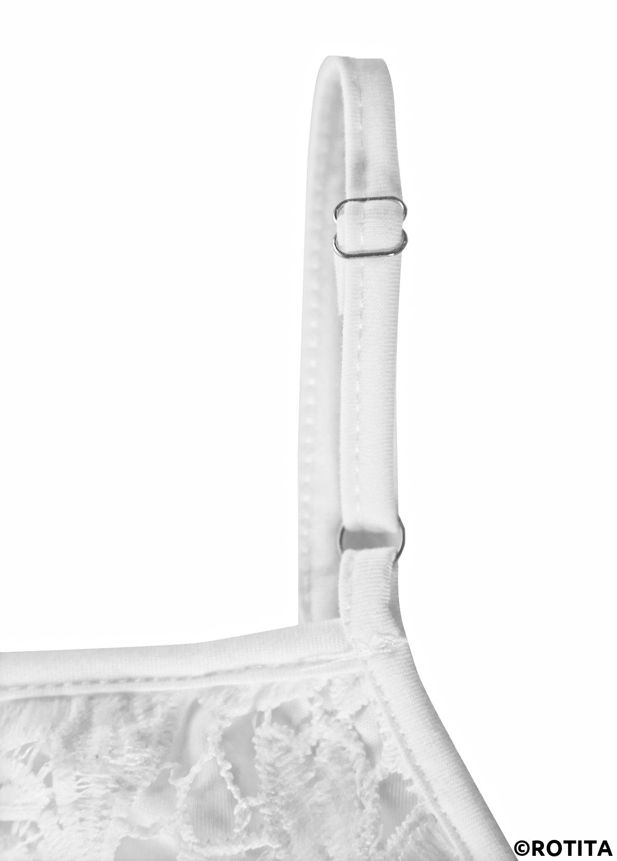 White tops,Plain Color tops,ROTITA Layered White V Neck Strappy Camisole Top