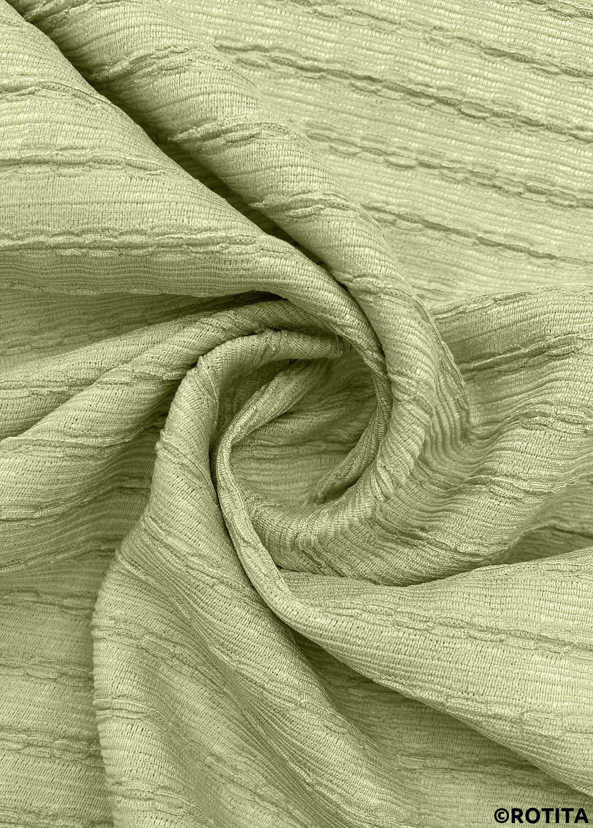 Rotita-Knopf Salbeigrün A-Linien-Hemdkragenkleid