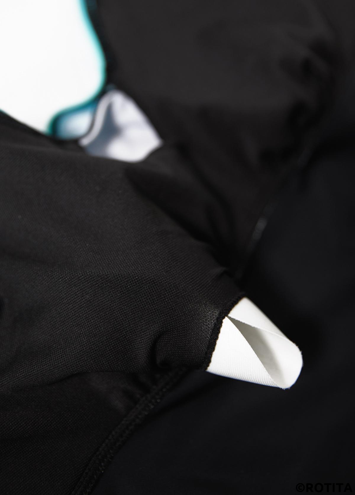 Cyan swimwear,Black swimwear,Ombre swimwear,ROTITA Drawstring Cyan Ombre One Piece Swimdress