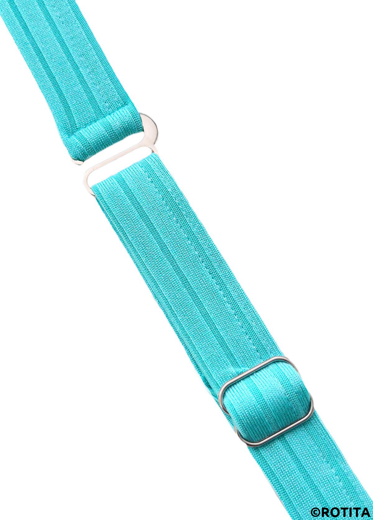 Cyan swimwear,Plain Color swimwear,ROTITA Lace V-Neck Cyan One Piece Swimwear and Bra