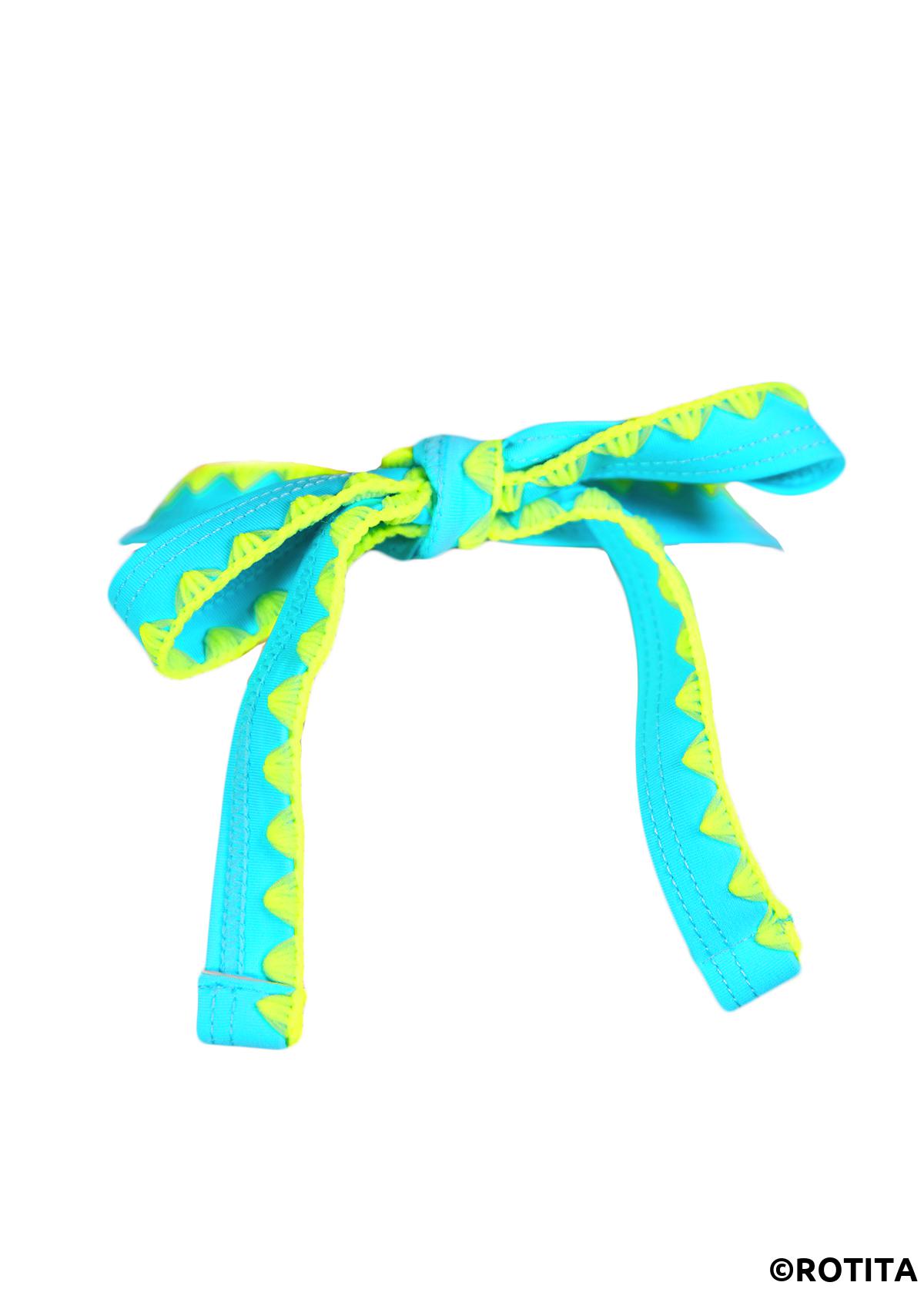 Multi Color swimwear,Ombre swimwear,ROTITA Two Piece Multi Color Ombre Mid Waisted Bikini Set