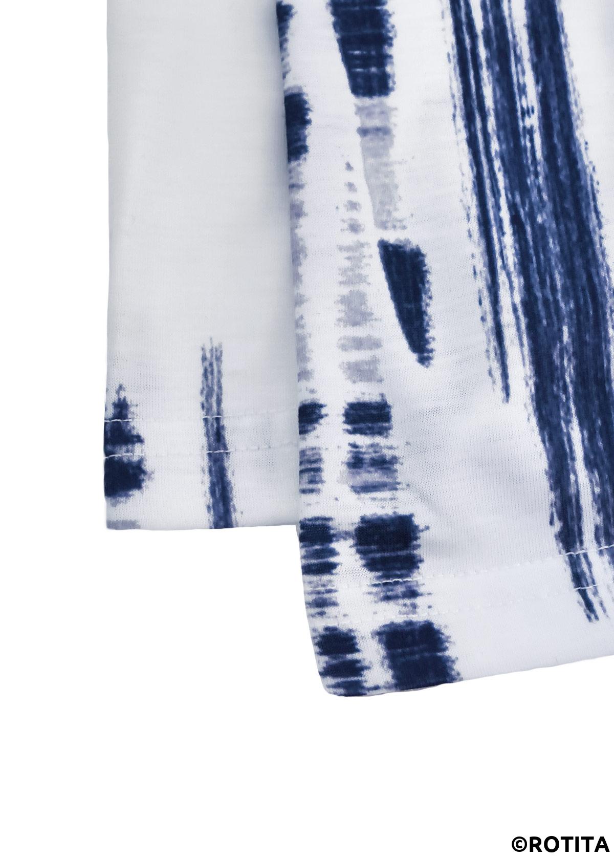 White plus size,Tie Dye plus size,ROTITA Plus Size White Tie Dye Print T Shirt