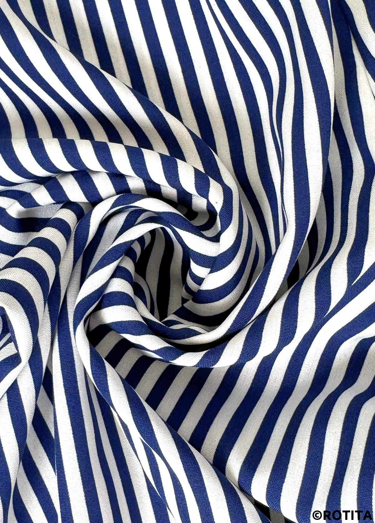 Blue bottoms,Striped bottoms,Geometric bottoms,Striped Blue Straight Leg Elastic Waist Mid Waisted Pants
