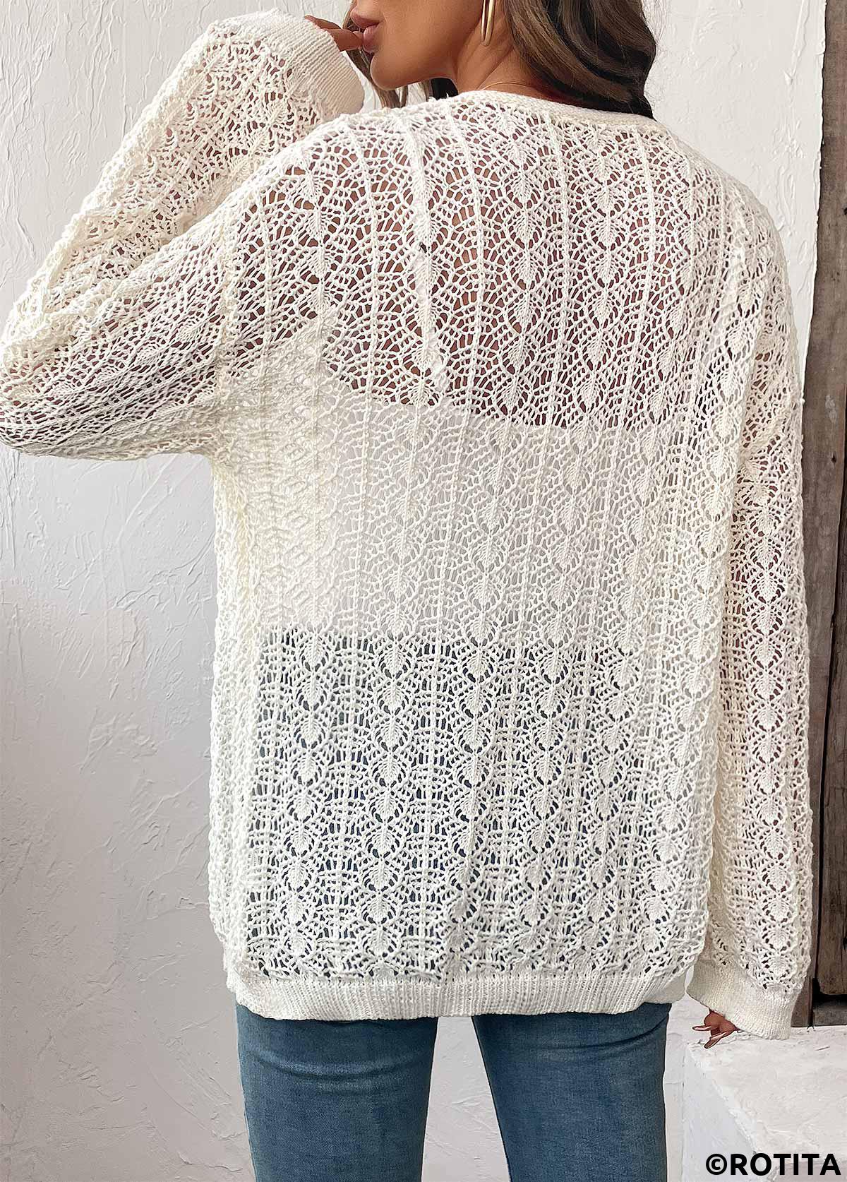 Beige tops,Plain Color tops,Beige Light Cardigan