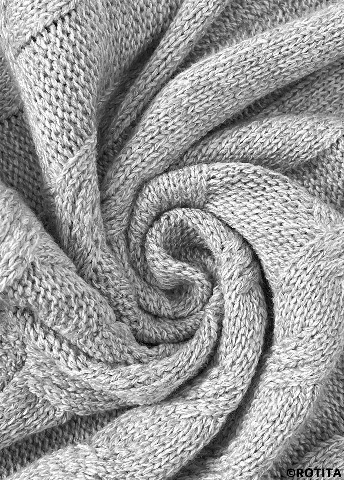 Grey tops,Plain Color tops,Tummy Coverage Grey Round Neck Long Sleeve Cardigan