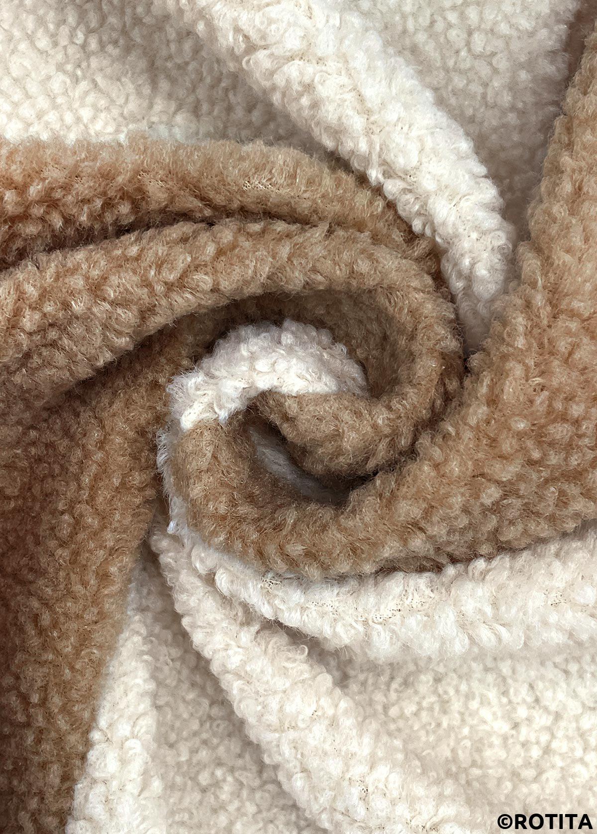 Light Coffee tops,Contrast Color tops,Tummy Coverage Light Coffee Turn Down Collar Coat