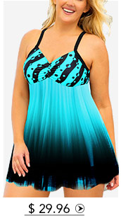 Dazzle Color Cross Strap Swimdress and Panty