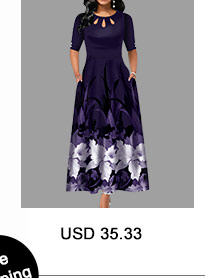 Half Sleeve Flower Print Button Detail Maxi Dress
