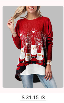 Christmas Faux Two Piece T Shirt
